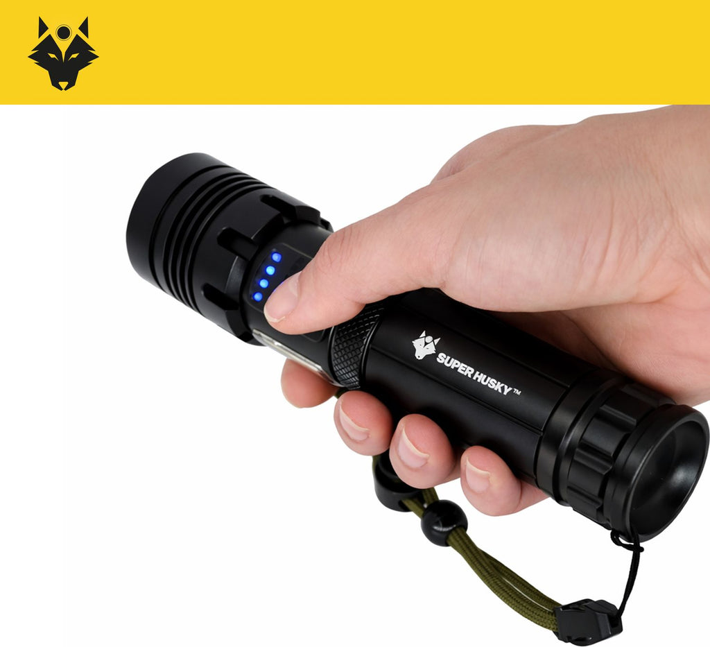 Lampe torche EXTRA200 - 2000 lumens - Batteries françaises / Rechargeable