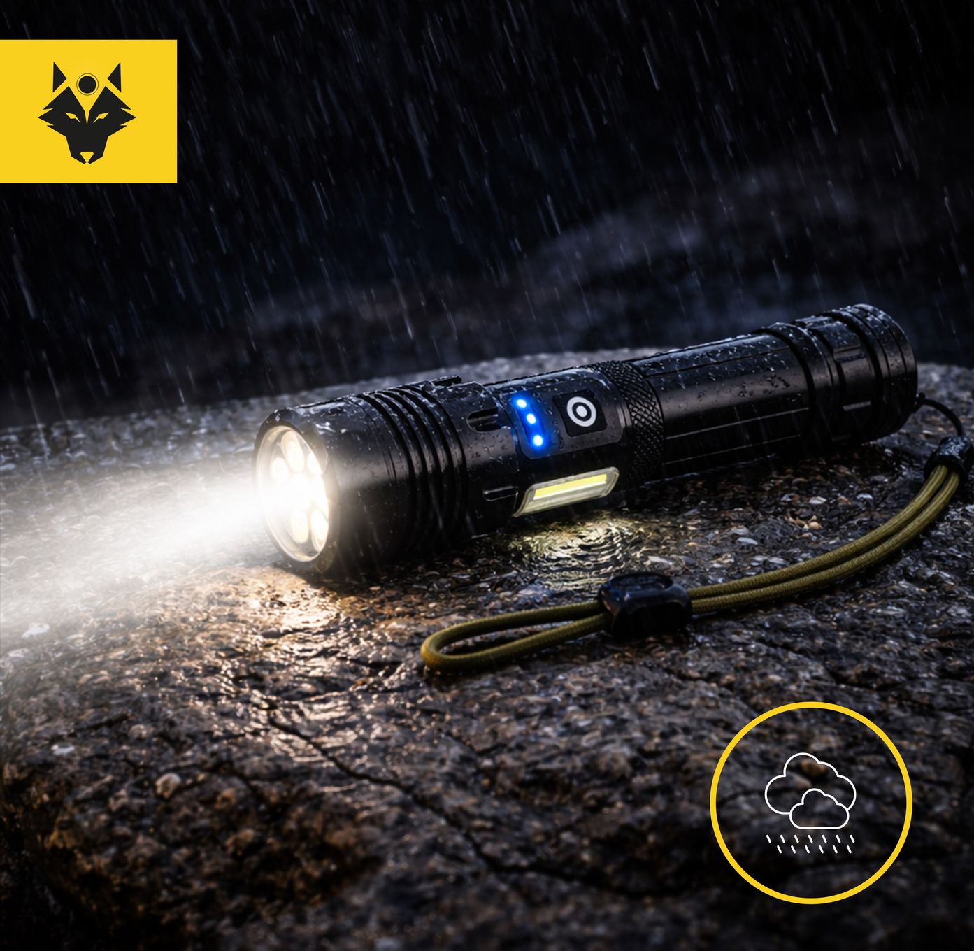 Lampe torche EXTRA200 - 2000 lumens - Batteries françaises / Rechargeable