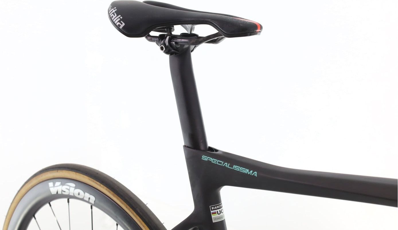 Produit reconditionné · Bianchi Specialissima Di2 12V · Noir / Vélo de route | Très bon état