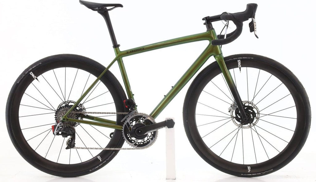 Produit reconditionné · Specialized Aethos S-Works AXS 12V · Vert / Vélo de route | Très bon état