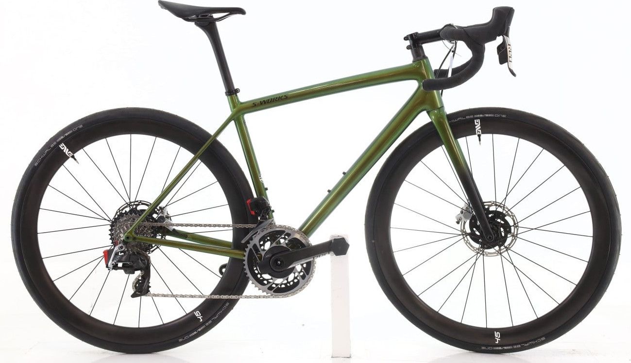 Produit reconditionné · Specialized Aethos S-Works AXS 12V · Vert / Vélo de route | Très bon état