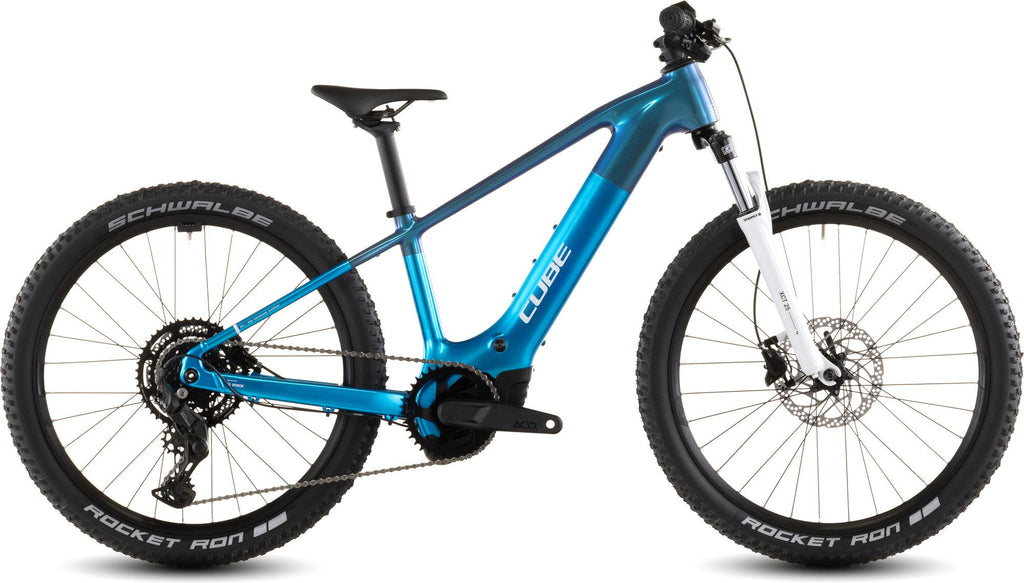 VTT Électrique Enfant Cube Acid 240 Hybrid Rookie Pro 400X Shimano 9V 400 Wh Bosch 55 Nm 24'' Bleu Actionteam 2026 8 - 11 ans