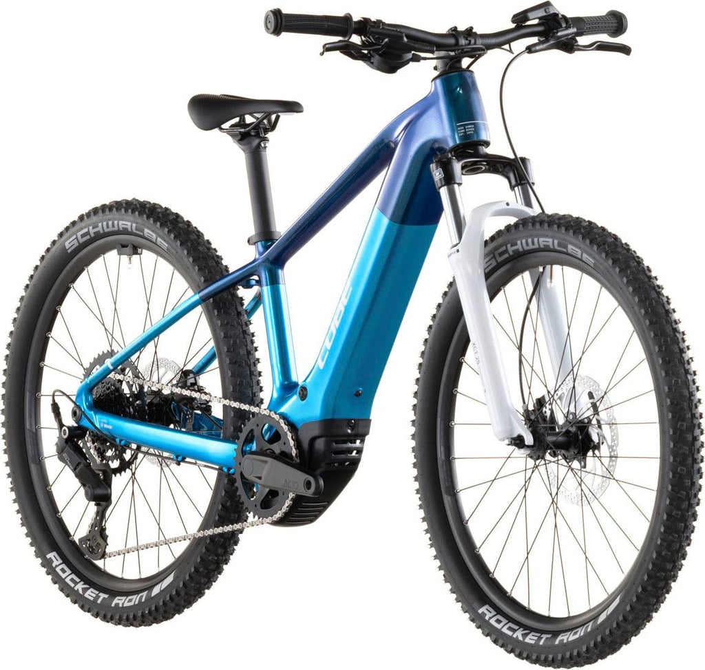 VTT Électrique Enfant Cube Acid 240 Hybrid Rookie Pro 400X Shimano 9V 400 Wh Bosch 55 Nm 24'' Bleu Actionteam 2026 8 - 11 ans