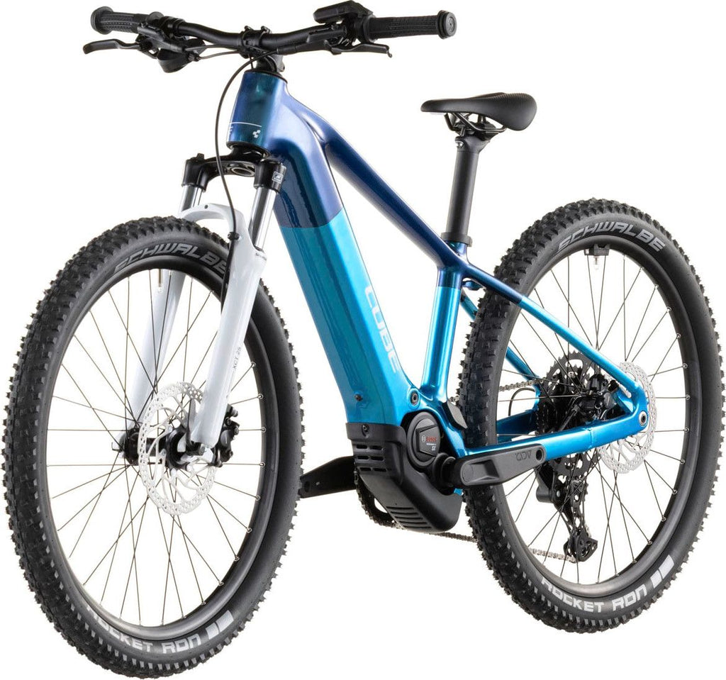VTT Électrique Enfant Cube Acid 240 Hybrid Rookie Pro 400X Shimano 9V 400 Wh Bosch 55 Nm 24'' Bleu Actionteam 2026 8 - 11 ans