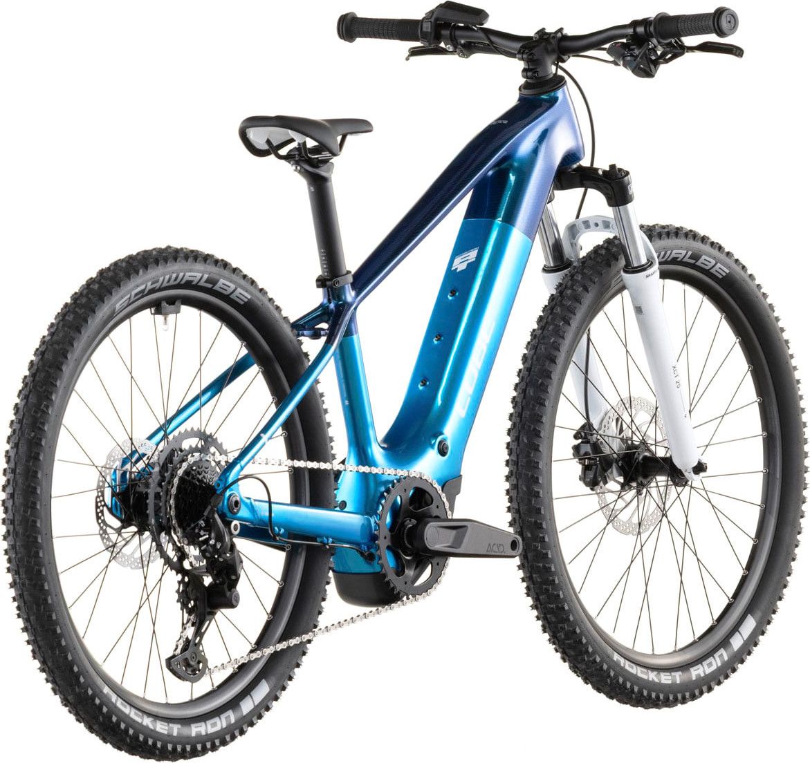 VTT Électrique Enfant Cube Acid 240 Hybrid Rookie Pro 400X Shimano 9V 400 Wh Bosch 55 Nm 24'' Bleu Actionteam 2026 8 - 11 ans