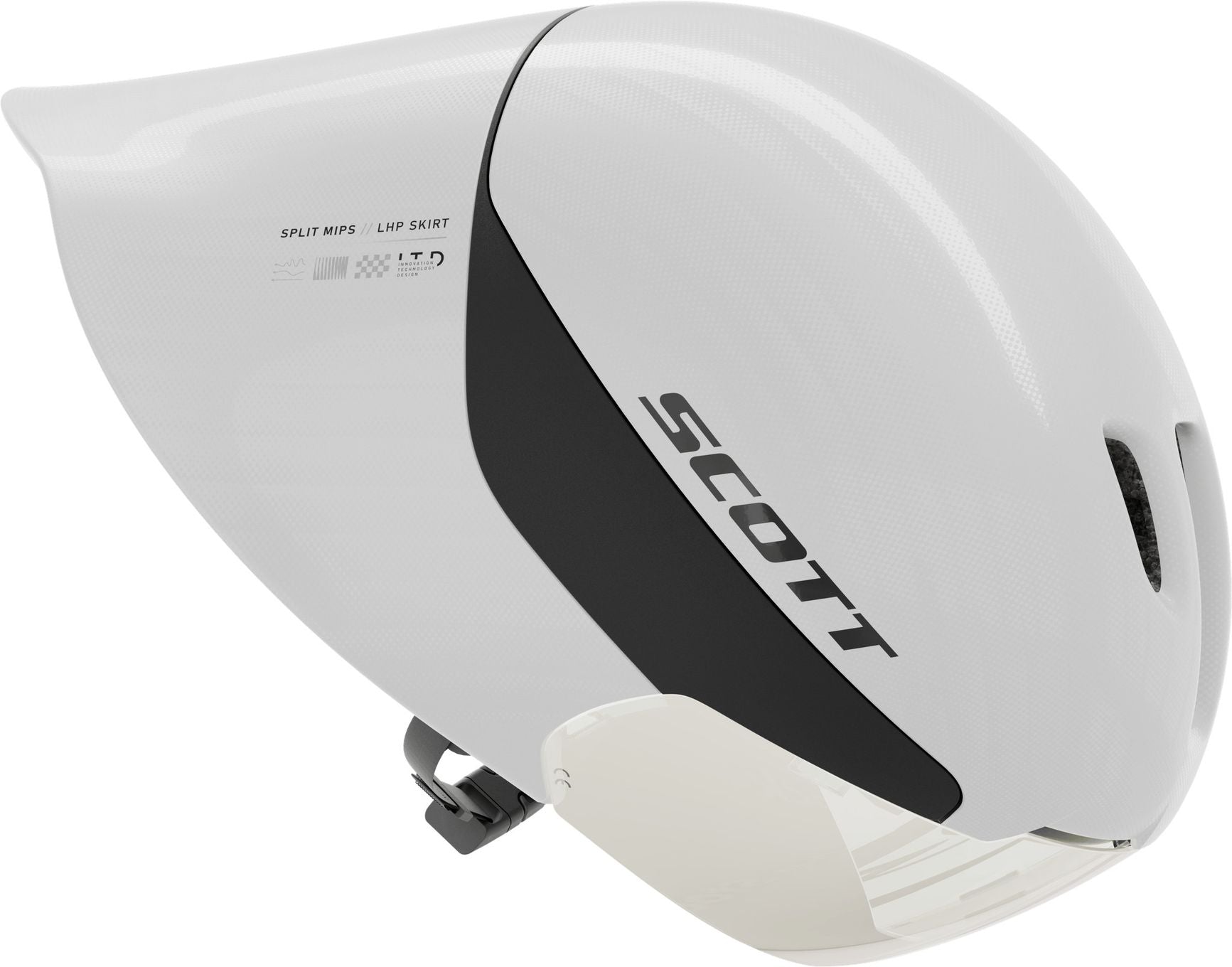 Casque Contre-la-Montre Scott Split Mips Blanc