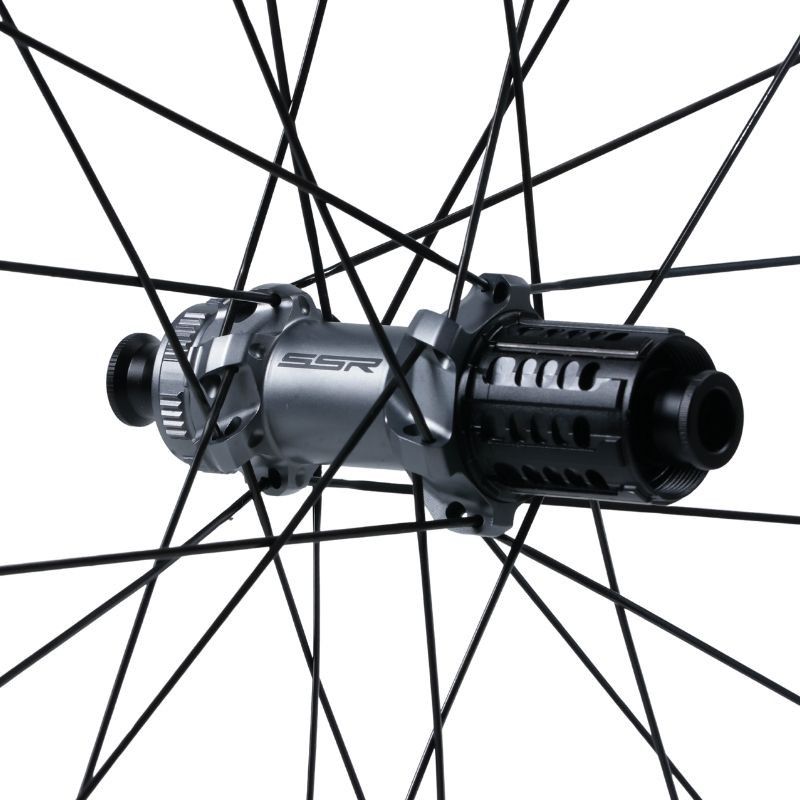 Paire de Roues Carbone 45P PRO 5 Route Disc Moyeux SSR / 700mm / 12x100-12x142mm / centerlock / Sram XDR