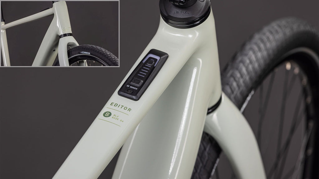 Vélo Fitness Électrique Cube Editor Hybrid SLX 400X Shimano Alfine 8V 400 Wh 700 mm Vert Beige Reed 2026
