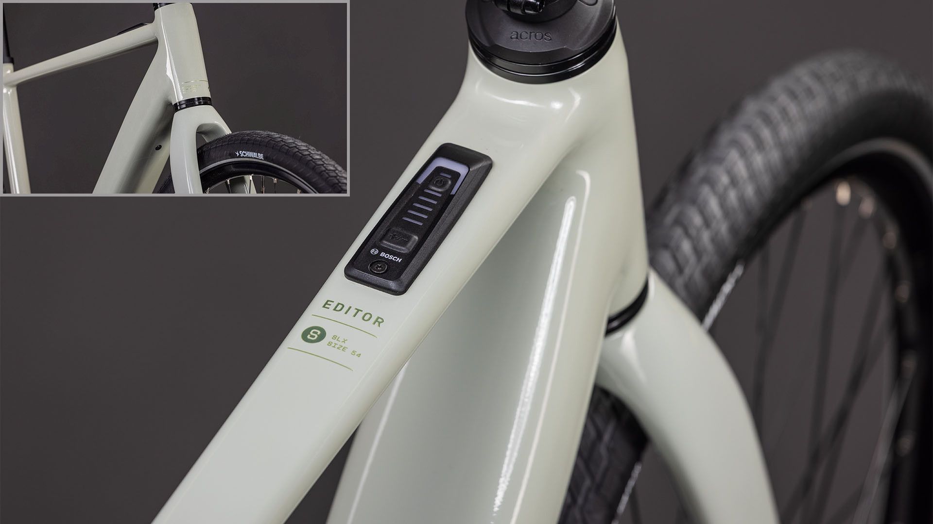 Vélo Fitness Électrique Cube Editor Hybrid SLX 400X Shimano Alfine 8V 400 Wh 700 mm Vert Beige Reed 2026