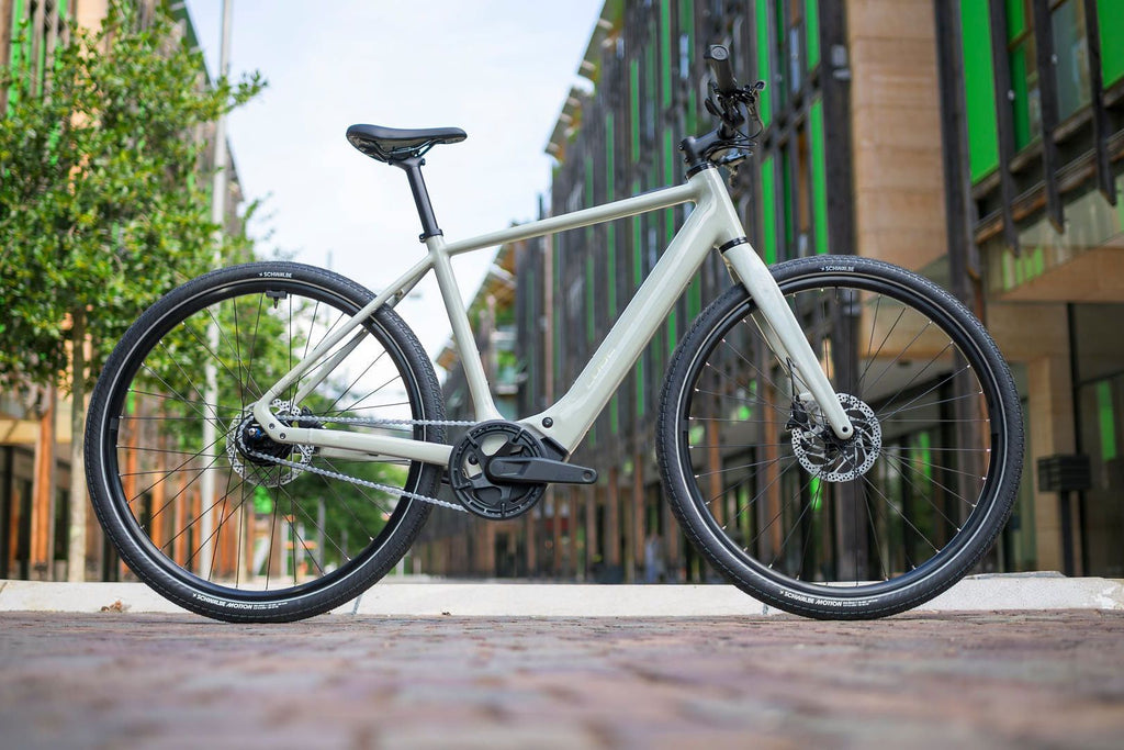 Vélo Fitness Électrique Cube Editor Hybrid SLX 400X Shimano Alfine 8V 400 Wh 700 mm Vert Beige Reed 2026