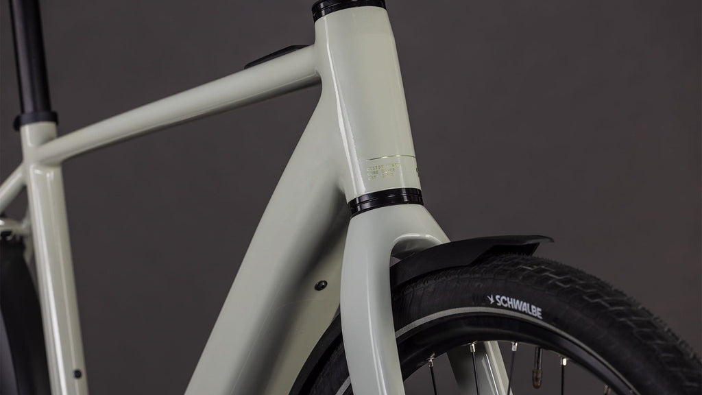 Vélo Fitness Électrique Cube Editor Hybrid SLX 400X FE Shimano Alfine 8V 400 Wh 700 mm Vert Beige Reed 2026