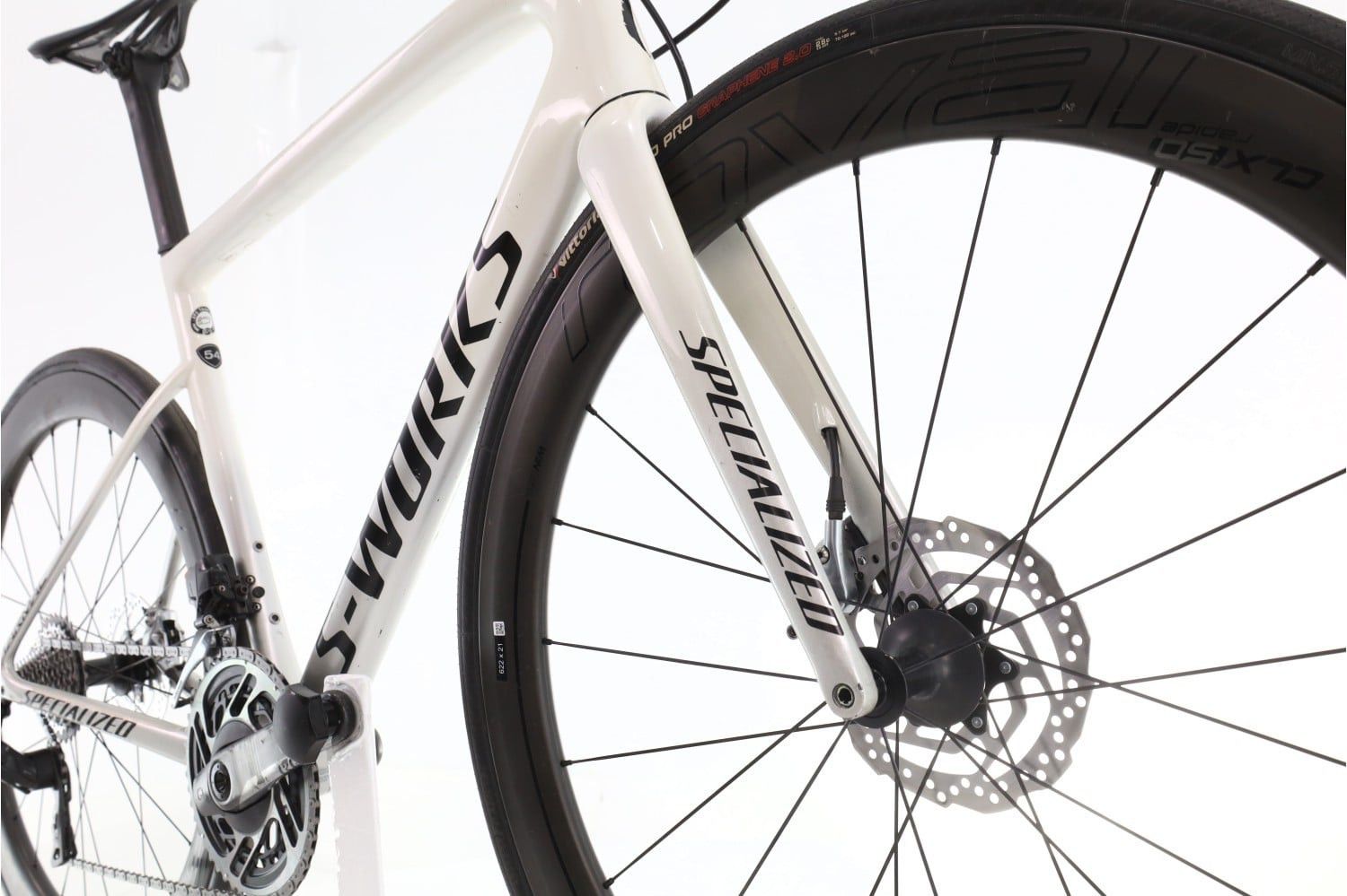Produit reconditionné · Specialized Tarmac S-Works AXS 12V · Blanc / Vélo de route | Très bon état