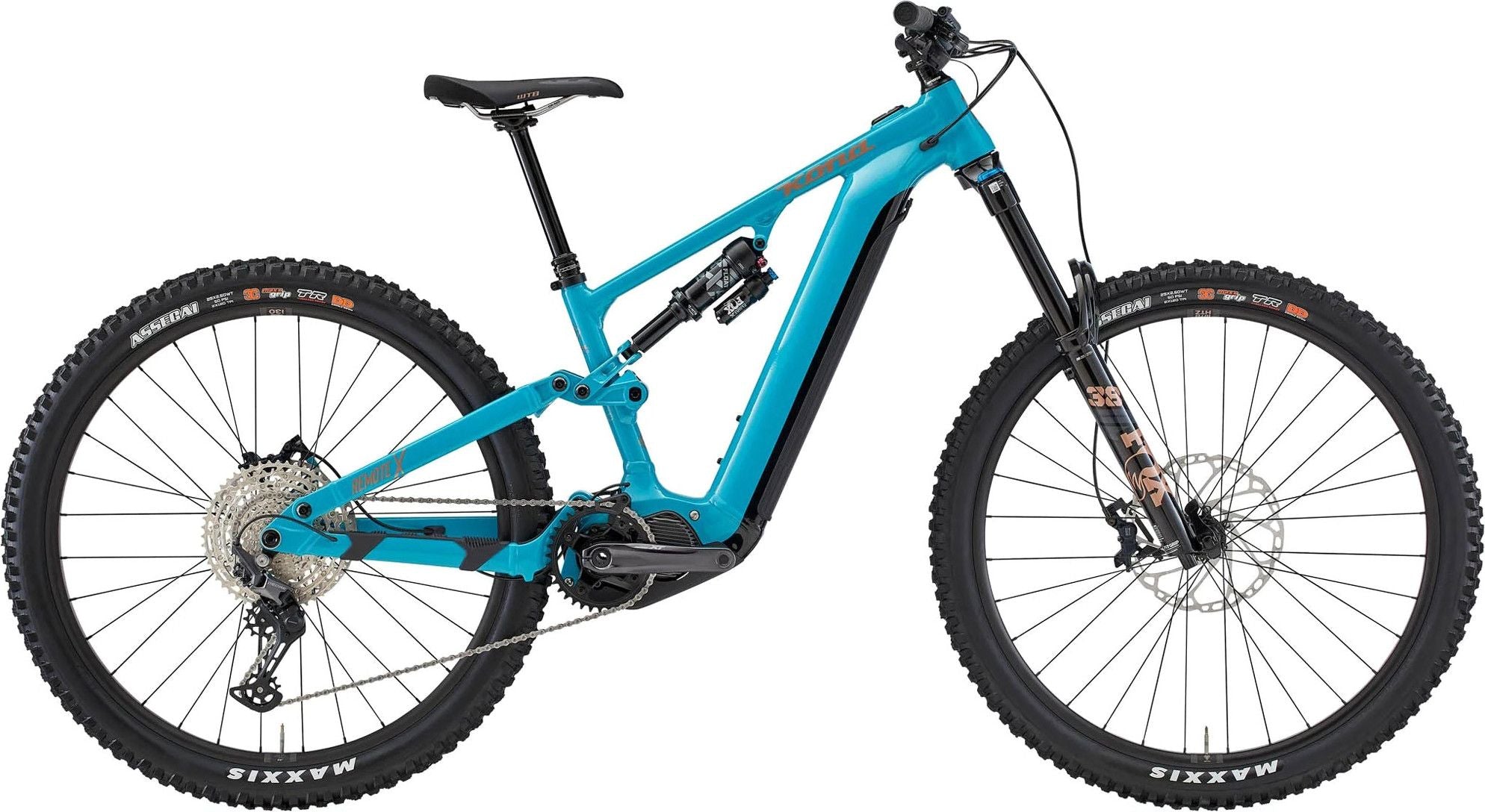 VTT Électrique Tout-Suspendu Kona Remote X Shimano 12V 612 Wh Shimano 85 Nm 29'' Turquoise Viridian