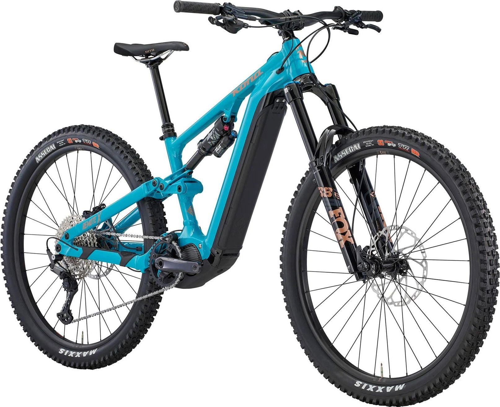 VTT Électrique Tout-Suspendu Kona Remote X Shimano 12V 612 Wh Shimano 85 Nm 29'' Turquoise Viridian