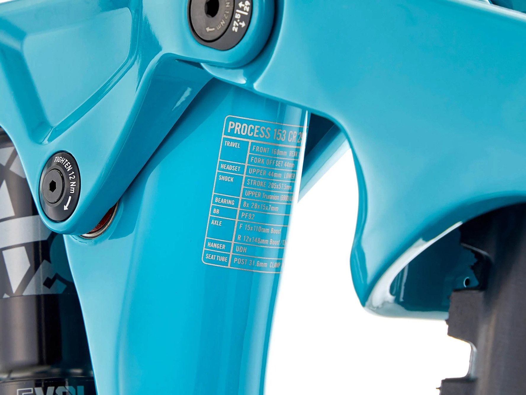 VTT Tout-Suspendu Kona Process 153 CR Shimano 12V 29'' Turquoise Viridian