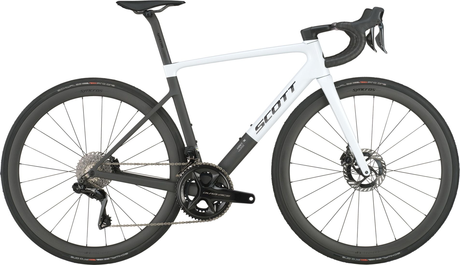 Vélo de Route Scott Addict RC Pro Shimano Dura-Ace Di2 12V 700 mm Blanc/Noir 2026