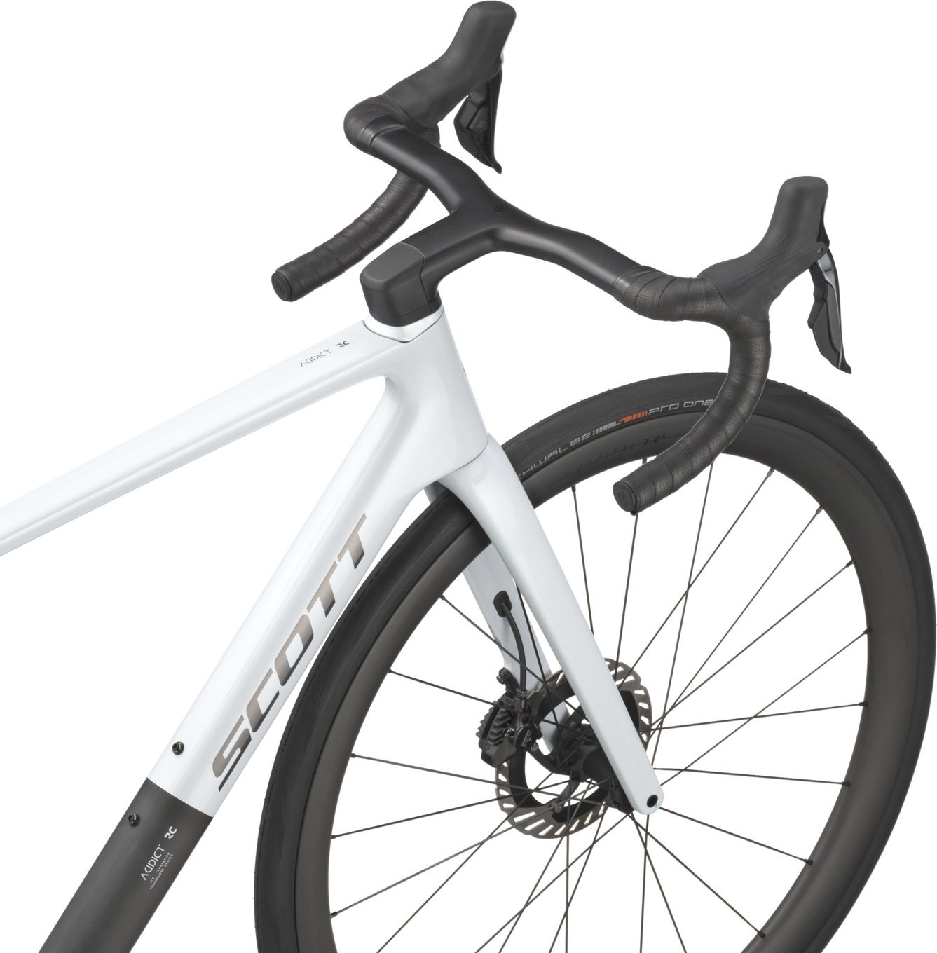 Vélo de Route Scott Addict RC Pro Shimano Dura-Ace Di2 12V 700 mm Blanc/Noir 2026