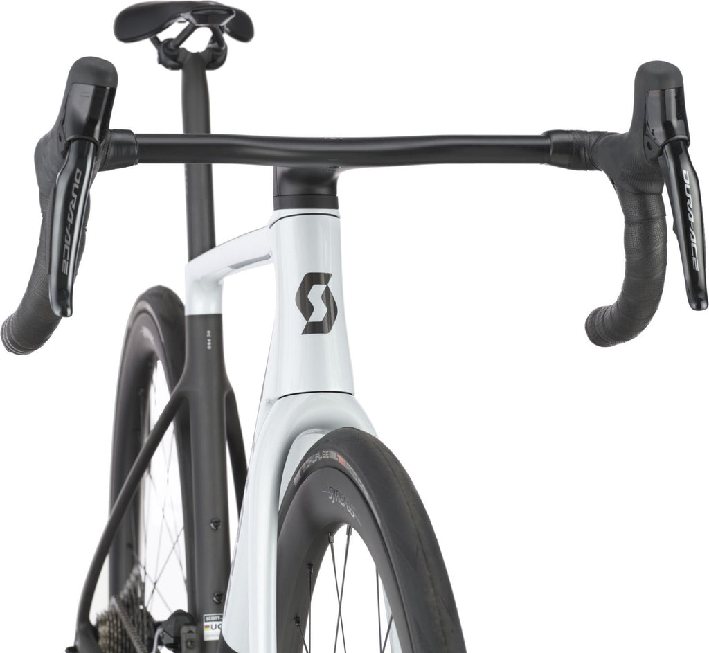 Vélo de Route Scott Addict RC Pro Shimano Dura-Ace Di2 12V 700 mm Blanc/Noir 2026