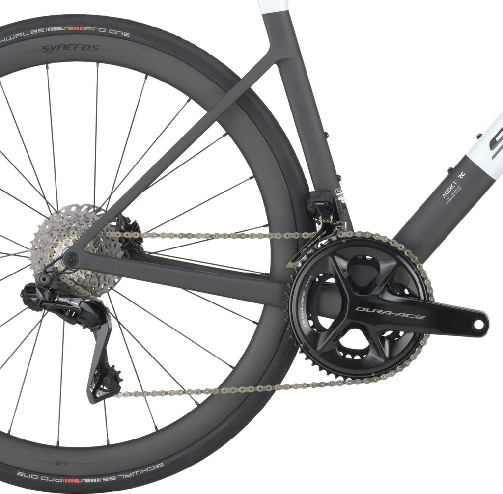 Vélo de Route Scott Addict RC Pro Shimano Dura-Ace Di2 12V 700 mm Blanc/Noir 2026