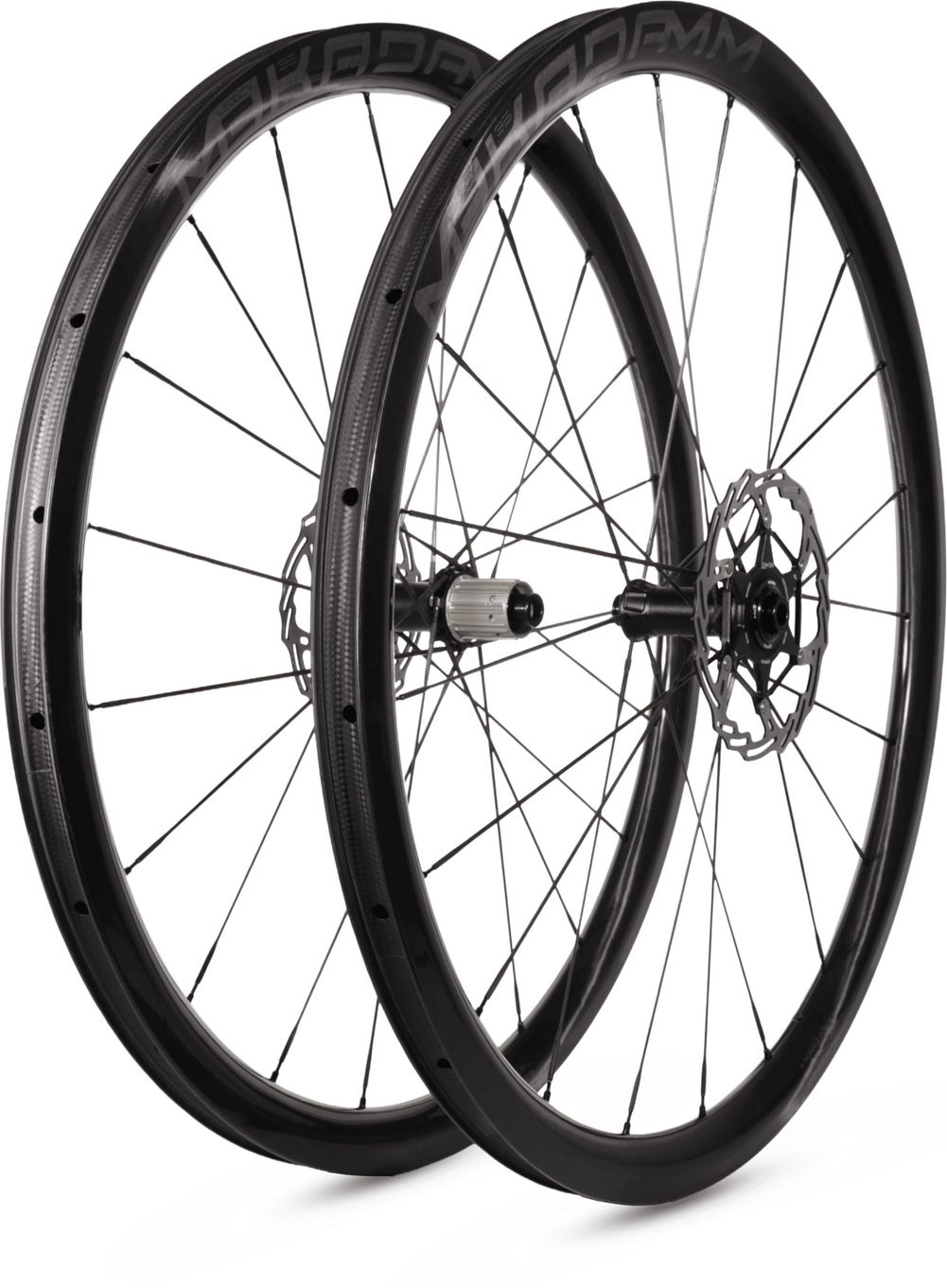Paire de roues carbone route – MaKadamm legacy 35 disc héritage édition à pneus – 977 gr la paire – centerlock – axe 12x100 | 12x142