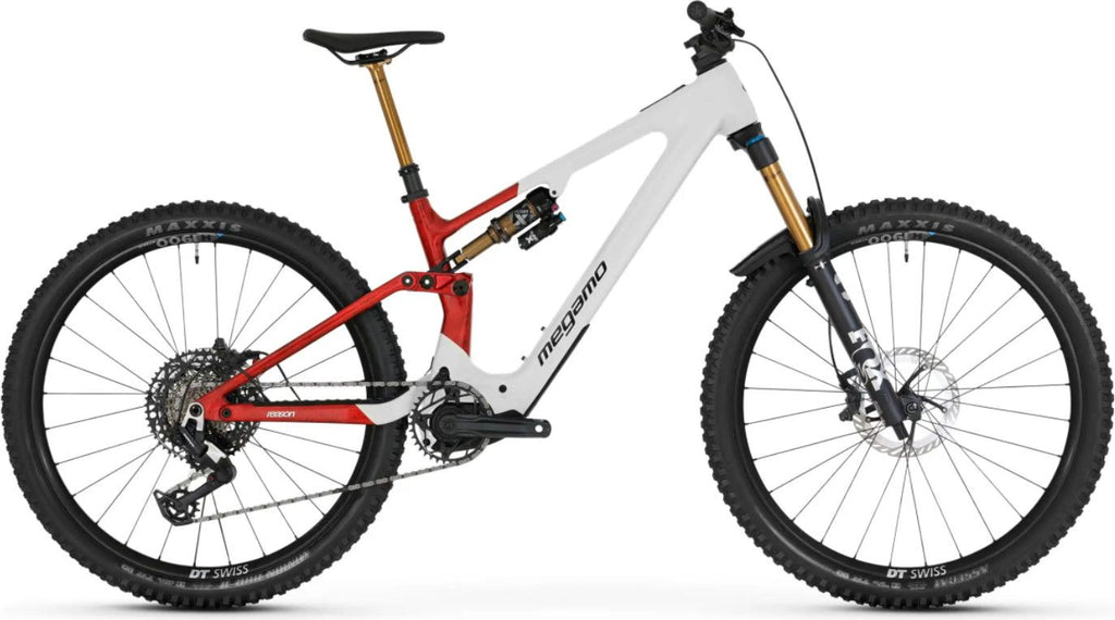 VTT Électrique Tout-Suspendu Megamo Reason AL 03 Sram 12V 800 Wh DJI 150 Nm 29'' Blanc/Rouge 2027