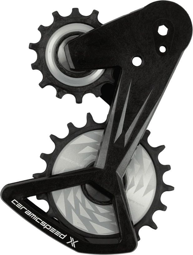 Chape de Dérailleur Ceramicspeed OSPW X Alpha pour Sram XPLR E1 13V Argent