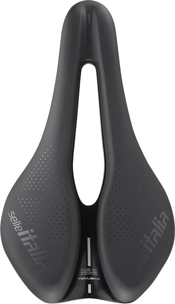 Selle Novus Boost Evo Gravel TM Superflow Selle Italia Noir 
