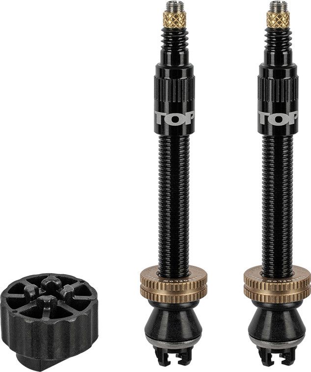 Paire de Valves Tubeless Topeak TurboFlow Noir