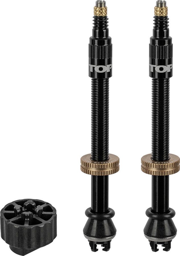 Paire de Valves Tubeless Topeak TurboFlow Noir