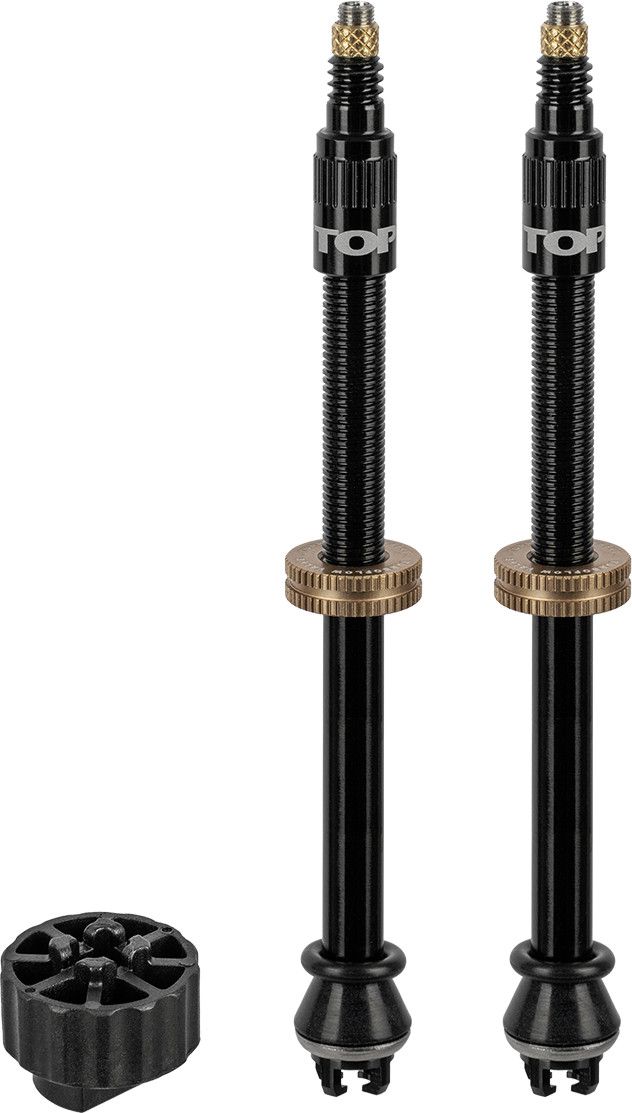 Paire de Valves Tubeless Topeak TurboFlow Noir