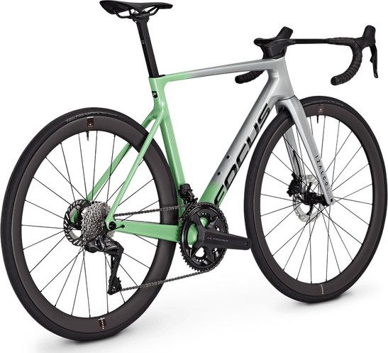 Vélo de Route Focus Izalco Max 9.7 Shimano Ultegra Di2 12V 700 mm Argent/Vert 2026