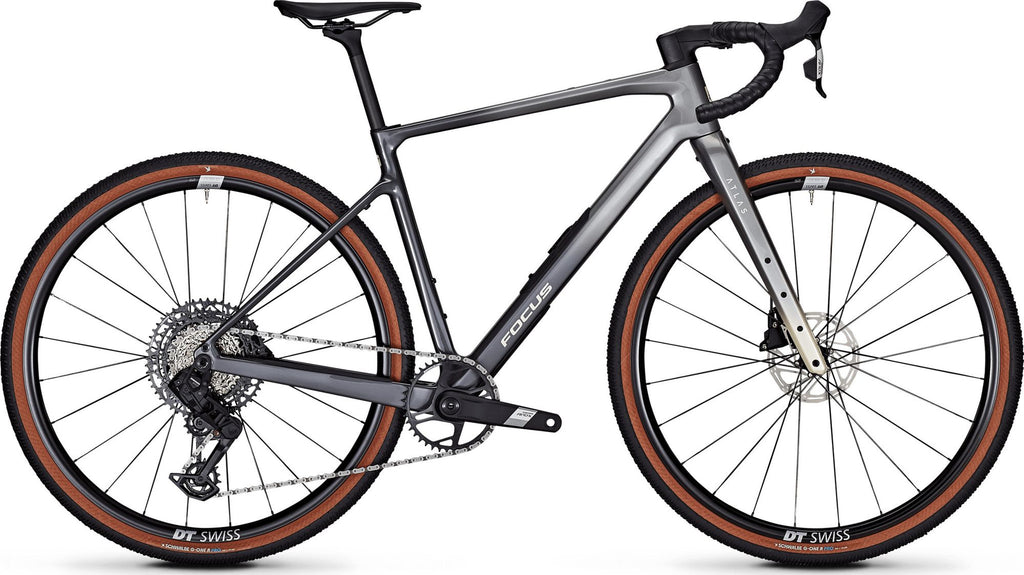 Vélo de Gravel Focus Atlas 8.8 Sram Apex / S1000 Eagle AXS 12V 700 mm Argent/Noir 2026