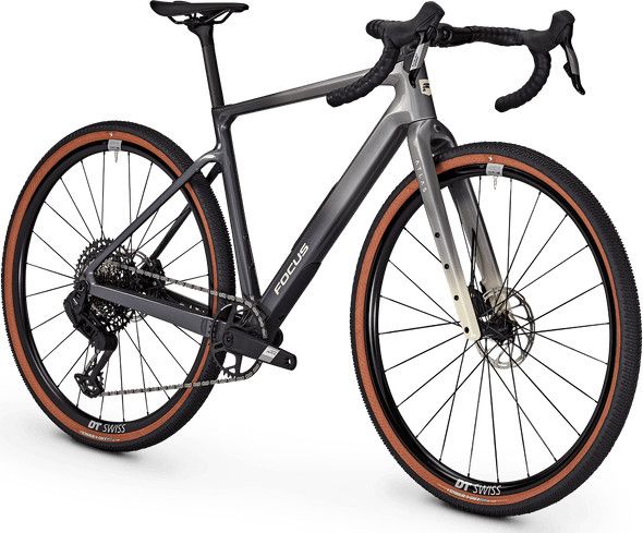 Vélo de Gravel Focus Atlas 8.8 Sram Apex / S1000 Eagle AXS 12V 700 mm Argent/Noir 2026