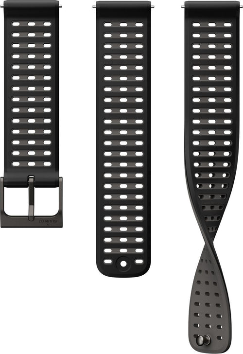 Bracelet de Montre Suunto Athletic 9 Silicone 22mm S+M Noir
