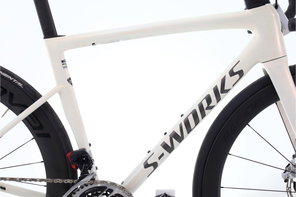 Produit reconditionné · Specialized Tarmac SL8 S-Works AXS 12V · Blanc / Vélo de route | Très bon état