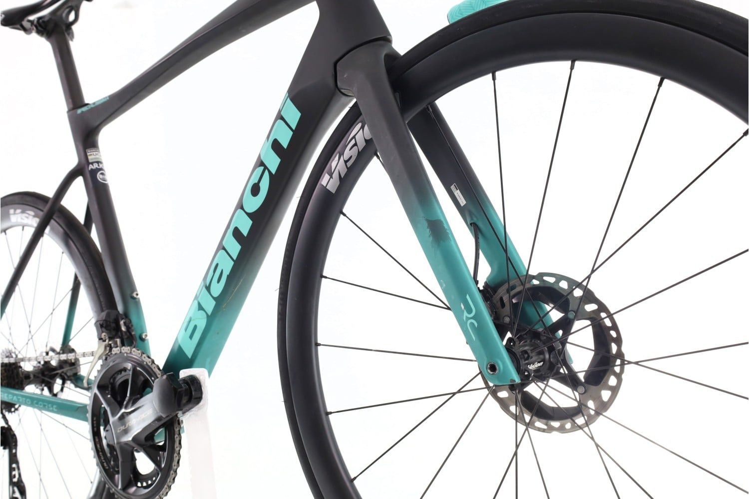 Produit reconditionné · Bianchi Specialissima RC Arkea Team Di2 12V · Gris / Vélo de route | Très bon état