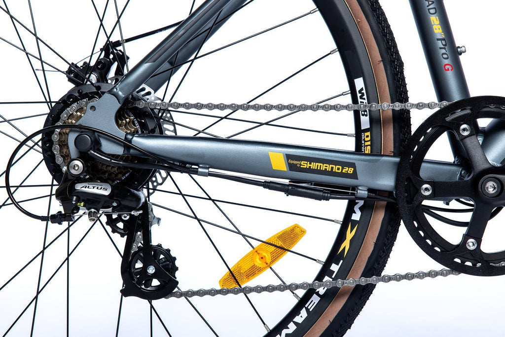 Produit Reconditionné- E-GRAVEL28PRO - SHIMANO 8V - Freins Disque TEKTRO - Autonomie 70km | Très bon état