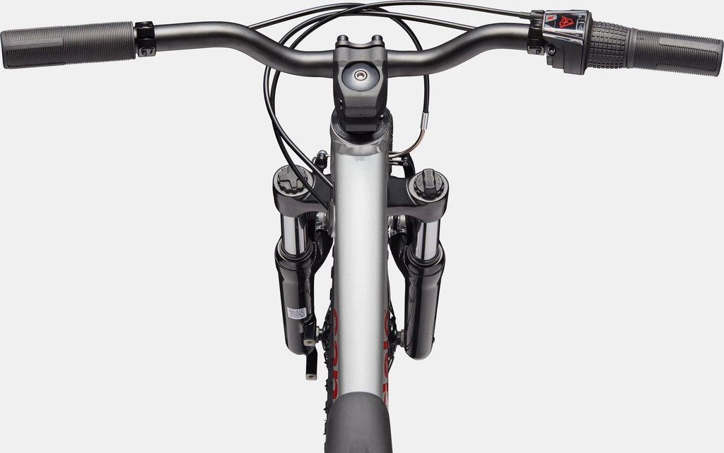 VTT Enfant Cannondale Kids Trail 20 Shimano 7V 20" Argent/Rouge 2026 5 - 8 Ans