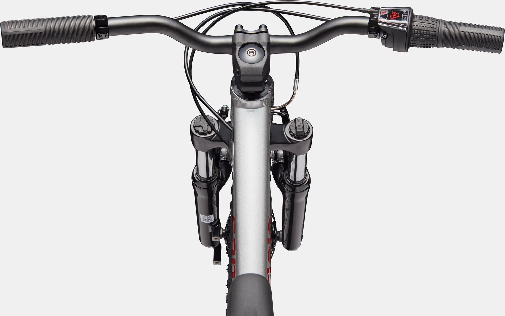 VTT Enfant Cannondale Kids Trail 20 Shimano 7V 20" Argent/Rouge 2026 5 - 8 Ans