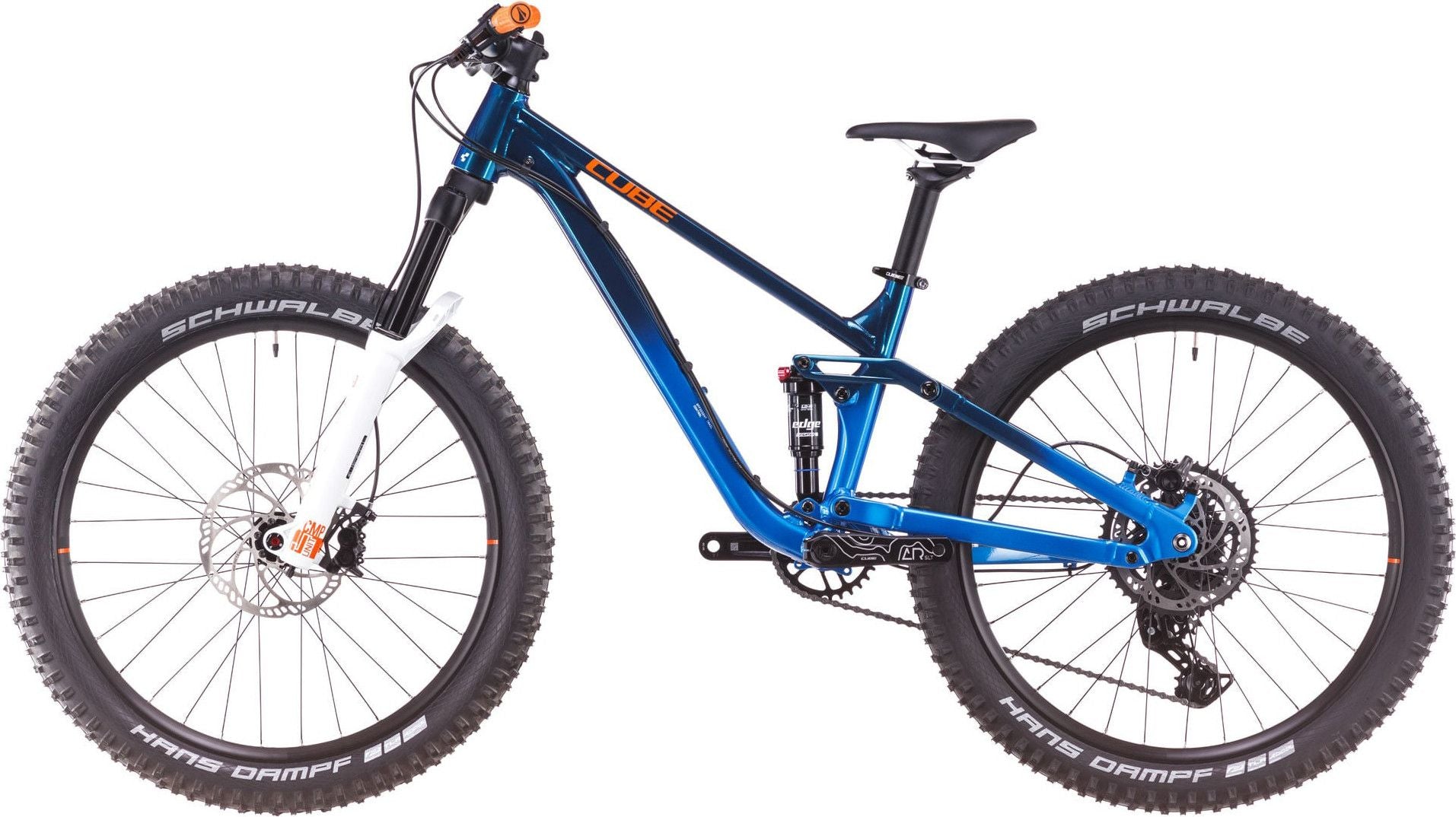 VTT Tout-Suspendu Enfant Cube Stereo 240 One Shimano 9V 24'' Bleu Actionteam 7 - 10 ans