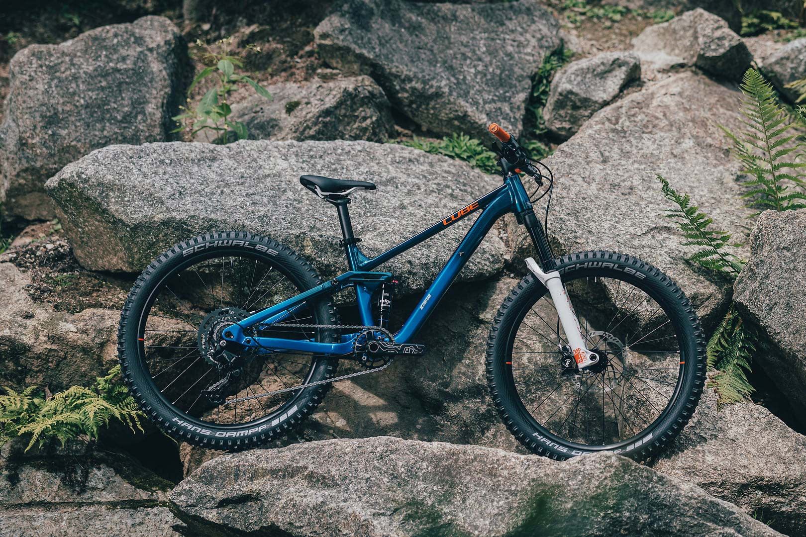 VTT Tout-Suspendu Enfant Cube Stereo 240 One Shimano 9V 24'' Bleu Actionteam 7 - 10 ans