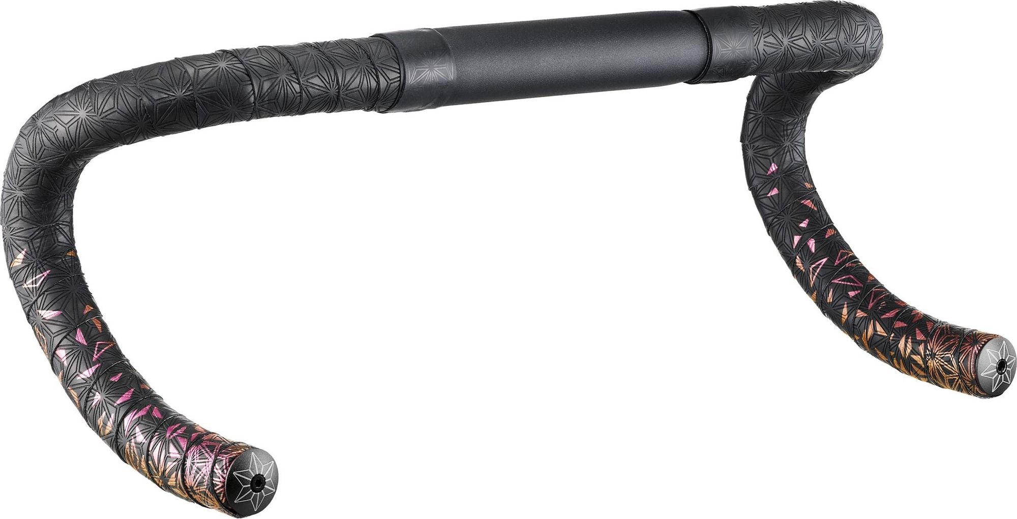 Ruban de Cintre Supacaz Super Sticky Kush Star Fade Rouge Fire Refractor avec Bouchons
