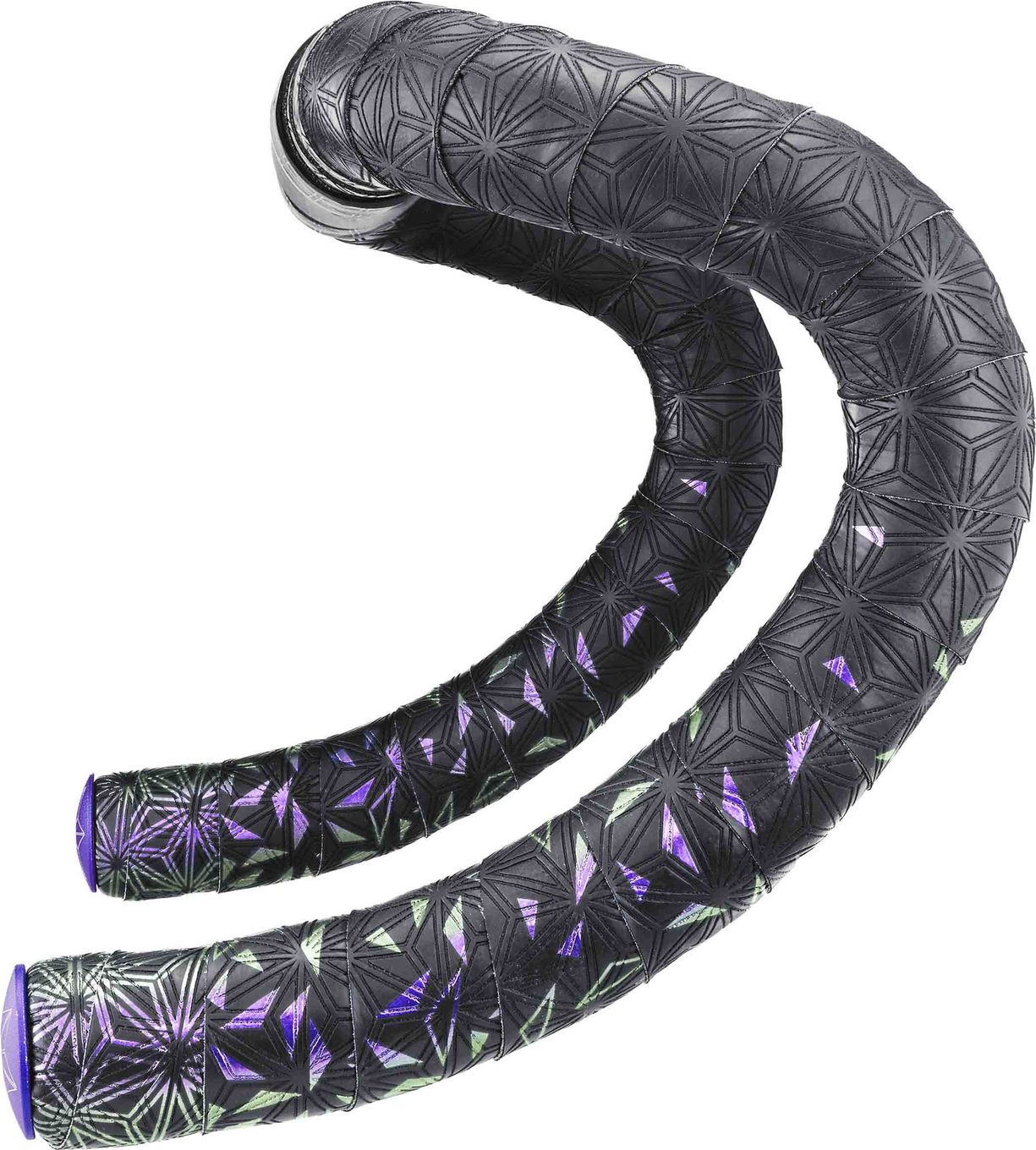 Ruban de Cintre Supacaz Super Sticky Kush Star Fade Violet Refractor avec Bouchons