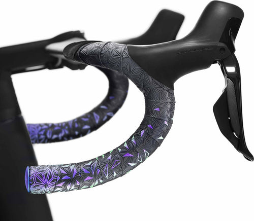 Ruban de Cintre Supacaz Super Sticky Kush Star Fade Violet Refractor avec Bouchons