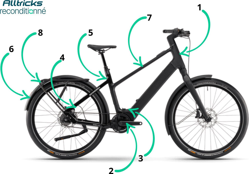 Vélo Ville Electrique Winora iRide Pure R5F Bosch 400Wh 55Nm T.L 178/193cm - Produit Reconditionné