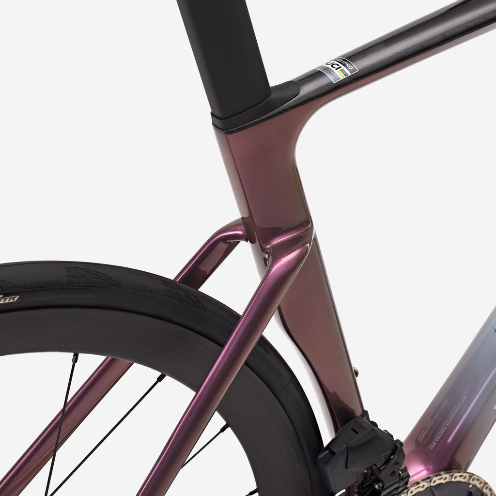 Vélo de Route Van Rysel RCR Pro Sram Force AXS 12V 700 mm Blanc/Rose Lotus