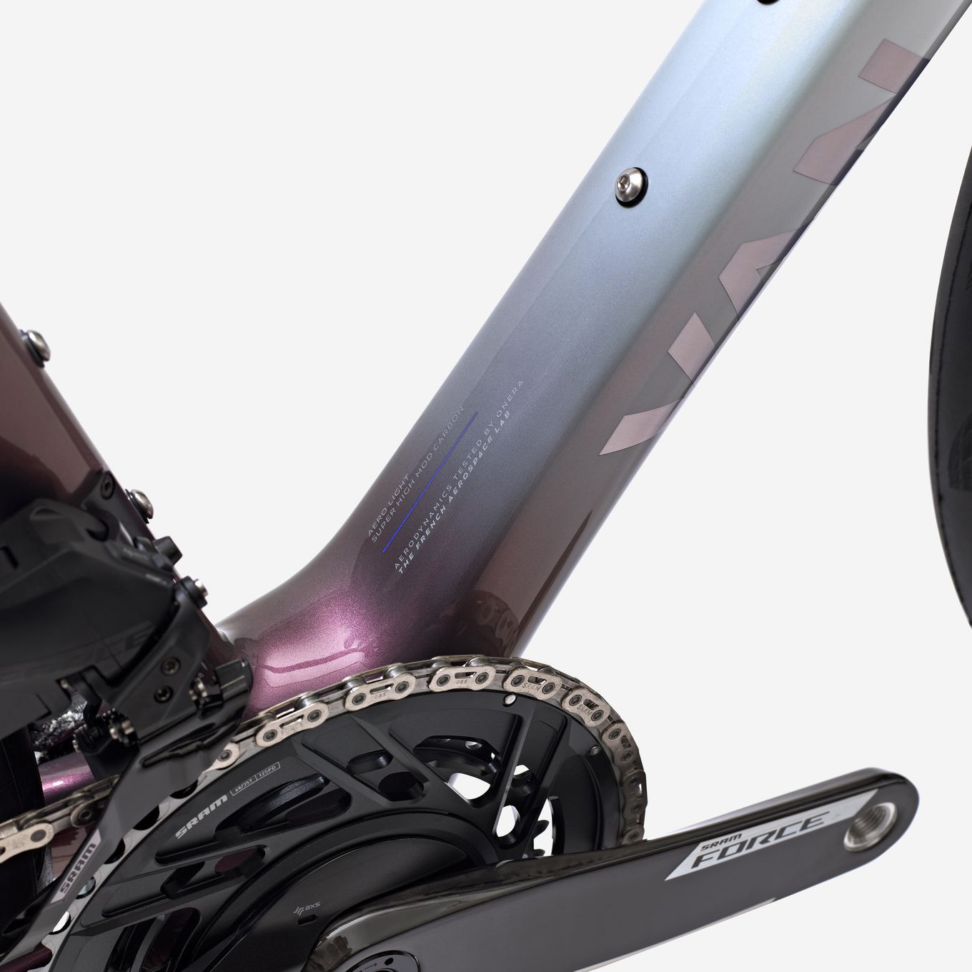 Vélo de Route Van Rysel RCR Pro Sram Force AXS 12V 700 mm Blanc/Rose Lotus