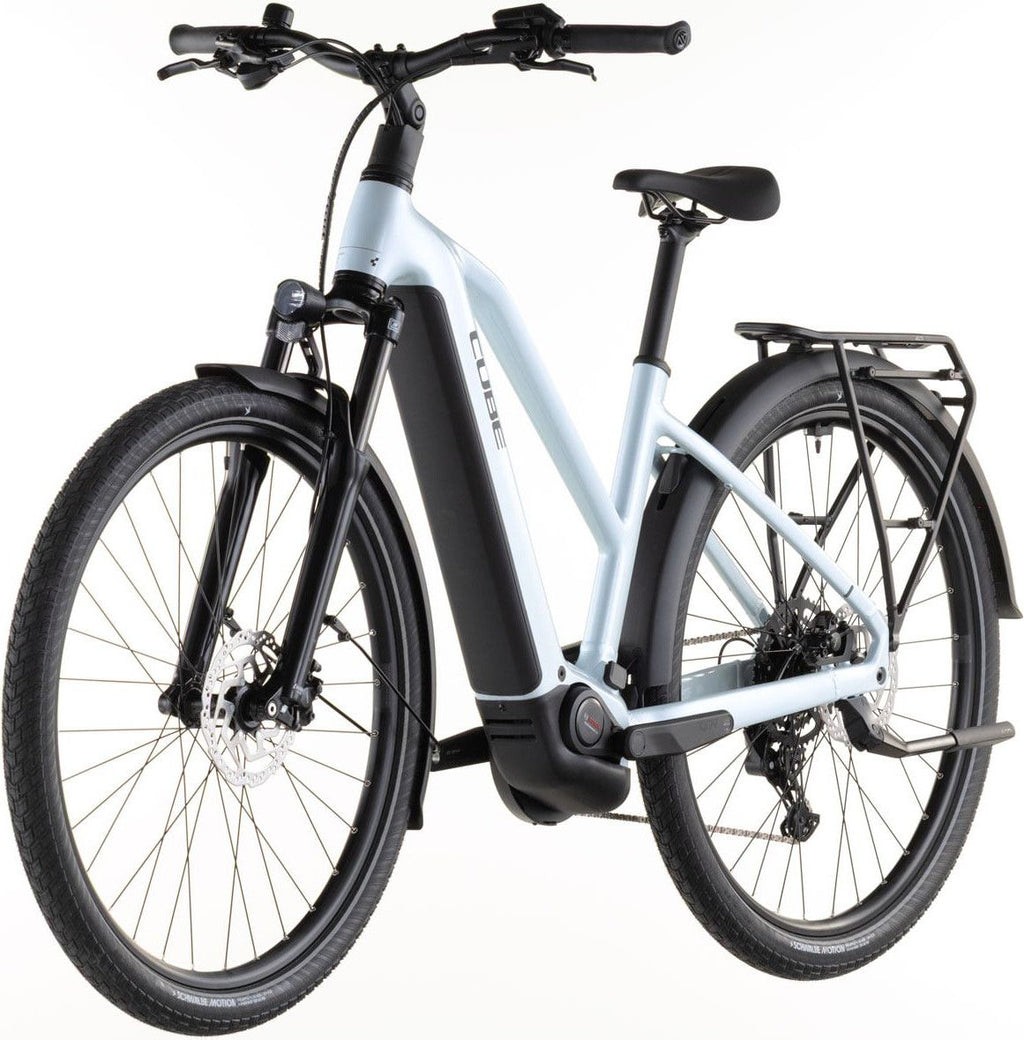 VTC Électrique Cube Touring Hybrid One 600 Trapeze Shimano Cues 9V 600 Wh 700 mm Bleu Glacier 2026