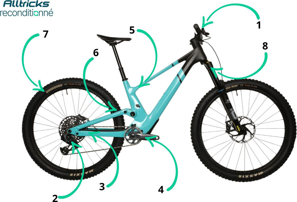 VTT Tout Suspendu Scott Genius ST 910 Sram GX AXS 12V T.M 169/180cm - Produit Reconditionné