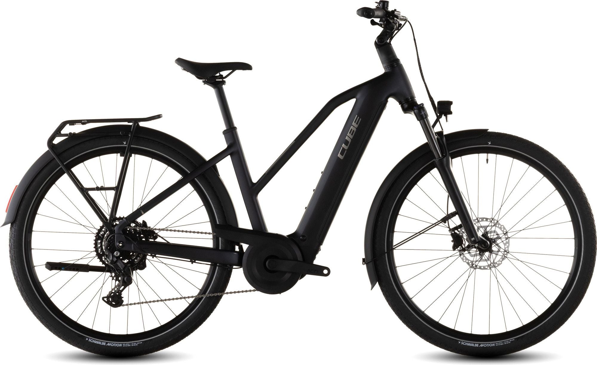 VTC Électrique Cube Touring Hybrid One 600 Trapeze Shimano Cues 9V 600 Wh 700 mm Bleu Glacier 2026